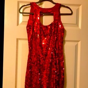 Red Hot Sequin Dress
